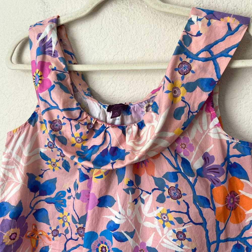 J. Crew Liberty of London Floral Print Scoop Neck Blouse Top l0608 - Picture 4 of 9